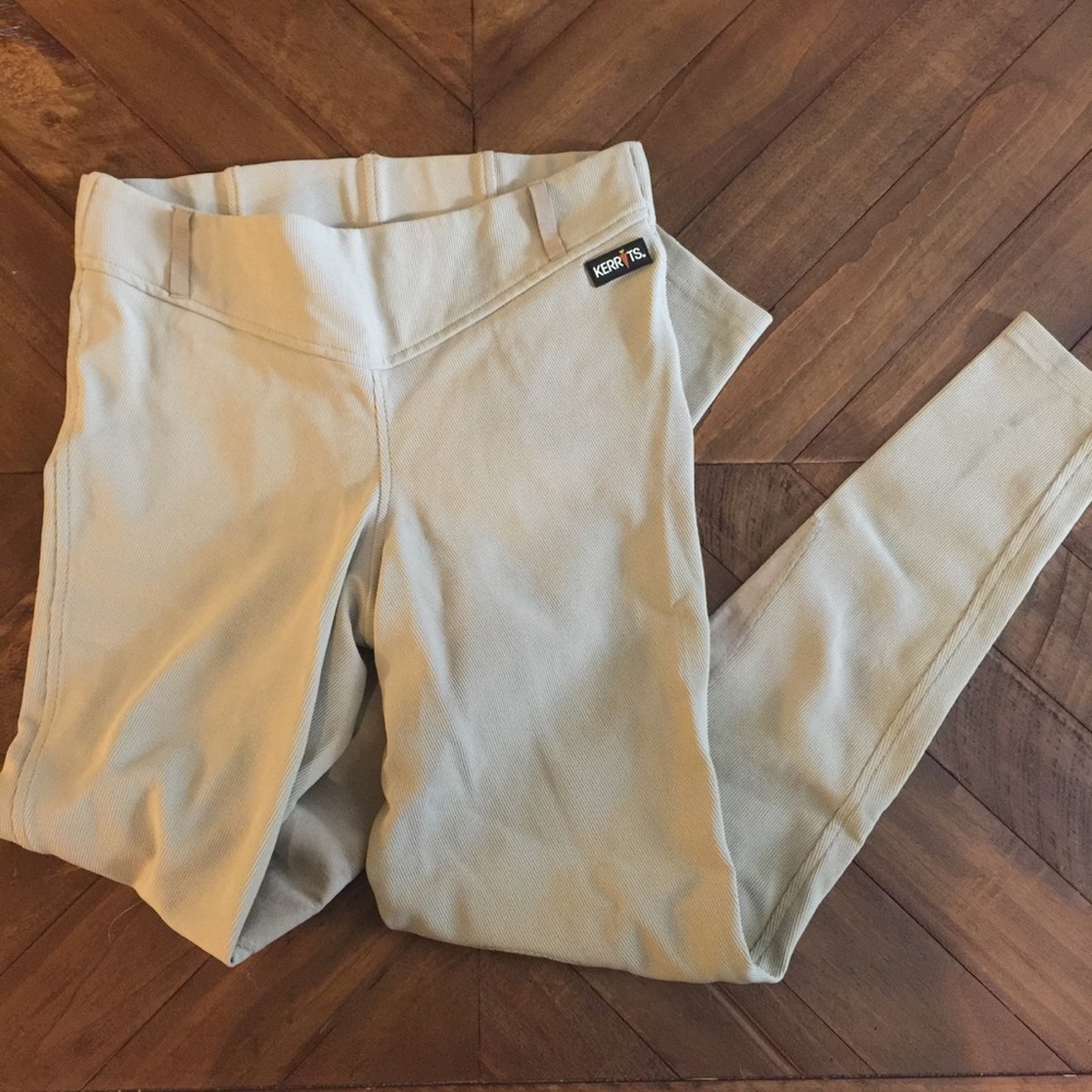 Kerrits beige knee patch breeches